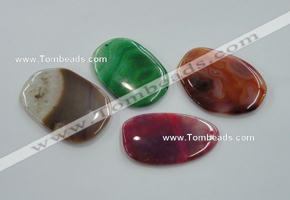 NGP1170 35*50mm - 45*70mm freeform agate gemstone pendants wholesale