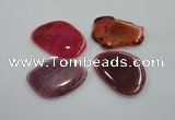 NGP1171 35*50mm - 45*65mm freeform agate gemstone pendants wholesale