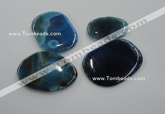 NGP1172 35*50mm - 45*65mm freeform agate gemstone pendants wholesale