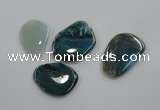 NGP1173 30*50mm - 35*60mm freeform agate gemstone pendants wholesale