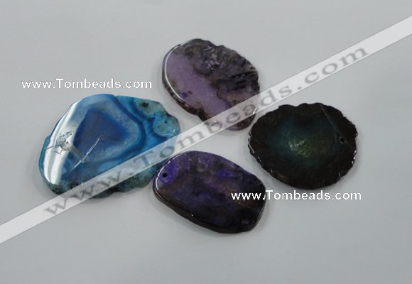 NGP1184 35*50mm - 50*65mm freeform agate gemstone pendants wholesale