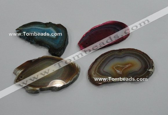 NGP1190 35*50mm - 40*70mm freeform agate gemstone pendants wholesale