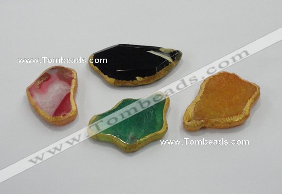 NGP1201 30*40mm - 40*55mm freeform agate gemstone pendants wholesale