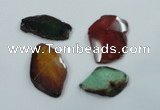 NGP1205 30*40mm - 45*55mm freeform agate gemstone pendants wholesale