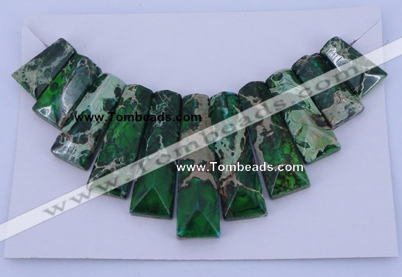 NGP123 Dyed imperial jasper gemstone pendants set jewelry wholesale