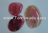 NGP1238 45*50mm - 60*80mm freeform agate gemstone pendants wholesale