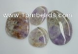 NGP1239 40*50mm - 60*80mm freeform lavender amethyst pendants wholesale