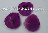 NGP1244 40*45mm - 50*55mm freeform agate gemstone pendants wholesale