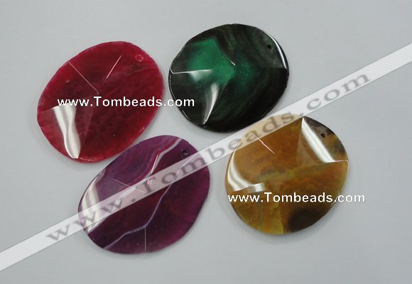 NGP1251 40*50mm - 55*60mm freeform agate gemstone pendants wholesale