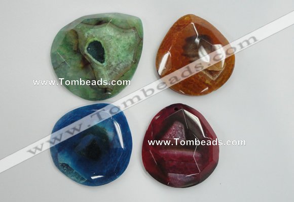 NGP1252 40*50mm - 55*65mm freeform agate gemstone pendants wholesale