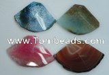 NGP1253 35*45mm - 40*55mm freeform agate gemstone pendants wholesale