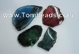 NGP1262 40*50mm - 50*70mm freeform agate gemstone pendants wholesale