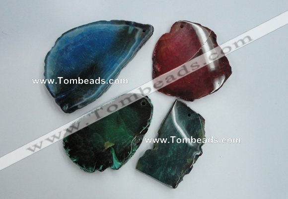 NGP1262 40*50mm - 50*70mm freeform agate gemstone pendants wholesale