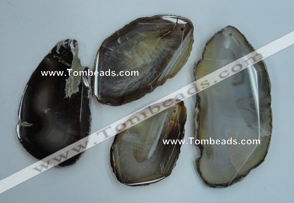 NGP1266 40*55mm - 60*80mm freeform agate gemstone pendants wholesale