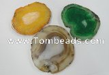 NGP1272 60*70mm - 80*90mm freeform agate gemstone pendants wholesale