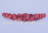 NGP129 Dyed rhodochrosite gemstone pendants set jewelry wholesale