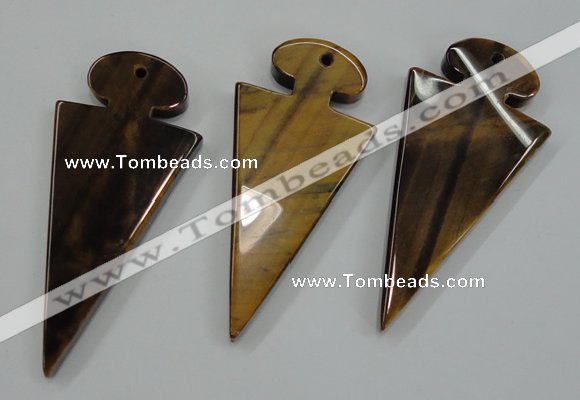 NGP1311 25*60mm – 32*65mm yellow tiger eye pendants wholesale