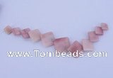 NGP133 Fashion pink opal gemstone pendants set jewelry wholesale