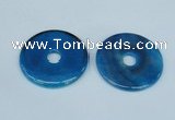 NGP1374 7*50mm - 8*55mm donut agate gemstone pendants