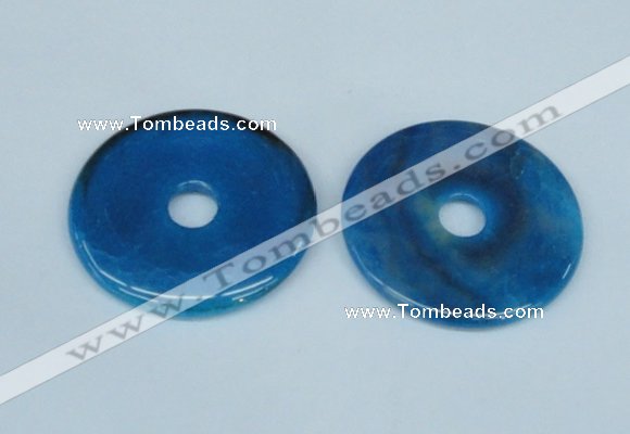 NGP1374 7*50mm - 8*55mm donut agate gemstone pendants