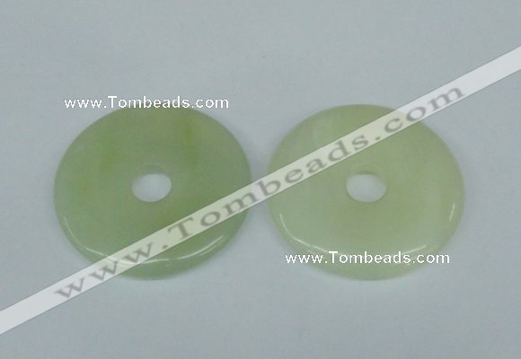 NGP1378 7*50mm - 8*55mm donut flower jade gemstone pendants