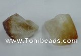 NGP1418 25*35mm - 30*40mm nuggets citrine gemstone pendants