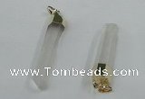 NGP1420 9*50mm - 11*60mm stick white crystal gemstone pendants