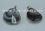 NGP1449 30*40mm - 35*45mm freeform botswana agate pendants