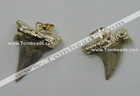 NGP1457 15*20mm - 20*30mm shark teeth pendants wholesale