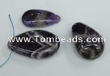 NGP1460 22*38mm - 30*50mm freeform amethyst gemstone pendants