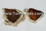 NGP1472 30*40mm - 40*50mm freeform agate gemstone pendants