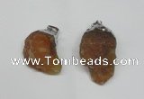 NGP1500 20*30mm - 25*50mm nuggets red agate gemstone pendants