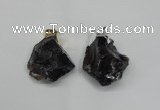 NGP1505 20*30mm - 25*50mm nuggets smoky quartz pendants