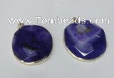 NGP1528 50*55mm - 55*60mm freeform druzy agate pendants