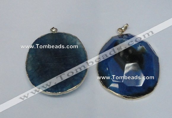 NGP1529 50*55mm - 55*60mm freeform druzy agate pendants