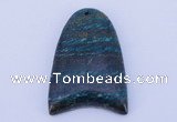 NGP153 2pcs 30*40mm fashion long spar stone pendants