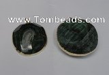 NGP1530 50*55mm - 55*60mm freeform druzy agate pendants