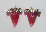 NGP1588 32*42mm - 35*45mm agate gemstone pendants