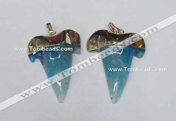 NGP1590 32*42mm - 35*45mm agate gemstone pendants