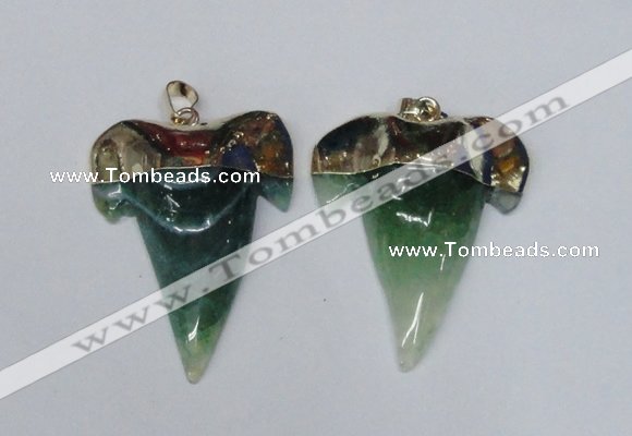 NGP1591 32*42mm - 35*45mm agate gemstone pendants