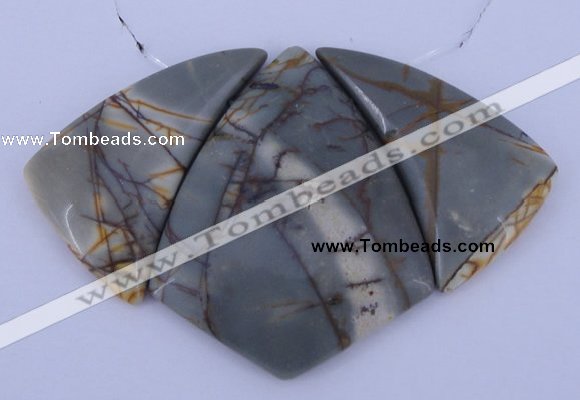 NGP16 Picasso jasper gemstone pendants set jewelry wholesale