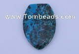 NGP162 2pcs 30*45mm fashion dyed chrysocolla gemstone pendants