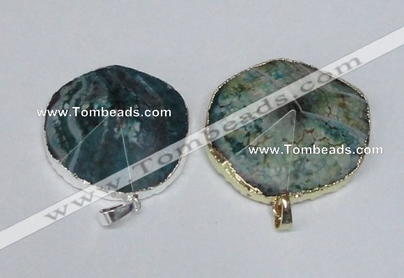 NGP1666 30*35mm - 35*40mm freeform agate gemstone pendants