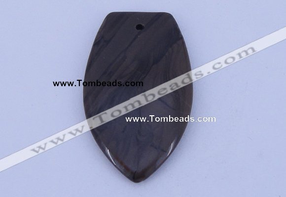 NGP167 2pcs 30*50mm grain stone pendants jewelry wholesale