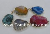 NGP1672 30*40mm - 35*45mm freeform agate gemstone pendants