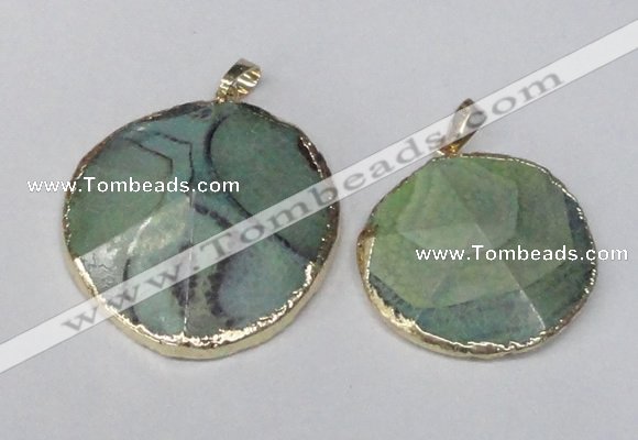 NGP1691 30*35mm - 35*40mm freeform agate gemstone pendants