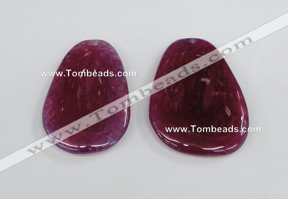 NGP1865 40*52mm - 40*58mm freeform agate gemstone pendants