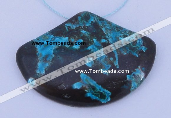 NGP188 34*50mm chrysocolla gemstone pendant jewelry wholesale