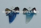 NGP1892 35*45mm - 38*55mm teeth-shaped agate gemstone pendants