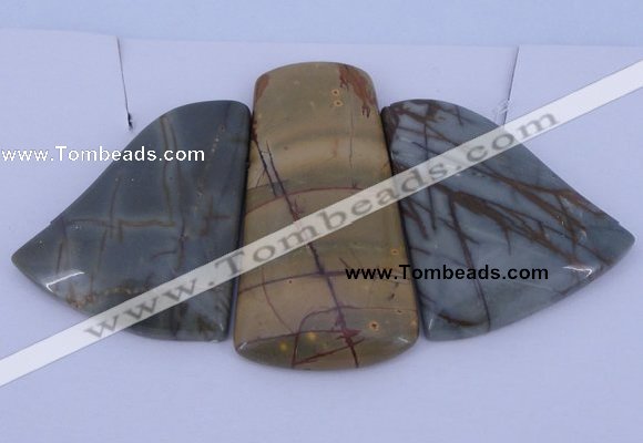 NGP19 Picasso jasper gemstone pendants set jewelry wholesale